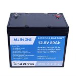 12,8V 80Ah genopladeligt batteri Batteri Lithium Ion batteri