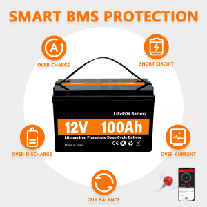 LiFePO4 Solar Energy Storage Power Batteri 12V 100Ah