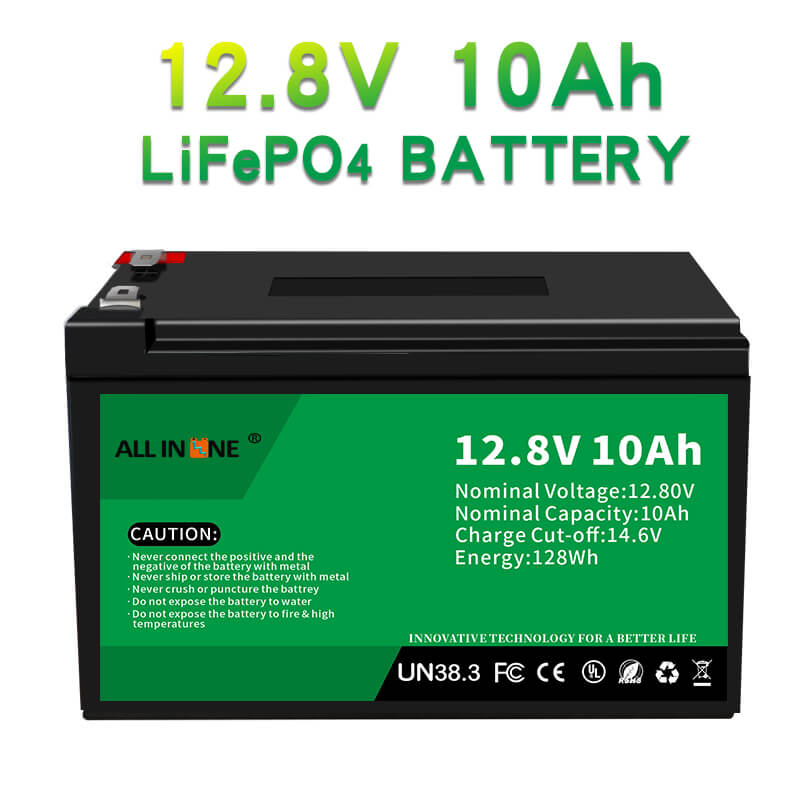støj Præferencebehandling Næsten 12,8V 10Ah LiFePO4 blysyre udskiftning litium ion batteripakke 12V 10Ah -  Ainbattery.com