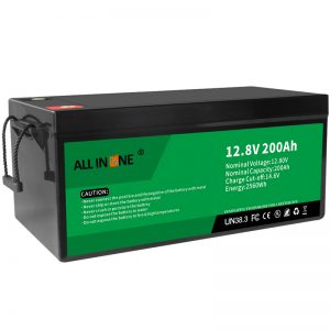 12,8V 200Ah LiFePO4 Pb syre udskiftning litium ion batteripakke, 12V 200Ah