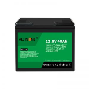 12,8V 40Ah LiFePO4 blysyre udskiftning litium ion batteripakke 12V 40Ah