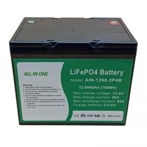 ALL IN ONE Cylindrisk 2000 cykler lithiumbatteri 12v60Ah batteripakke til energilagring