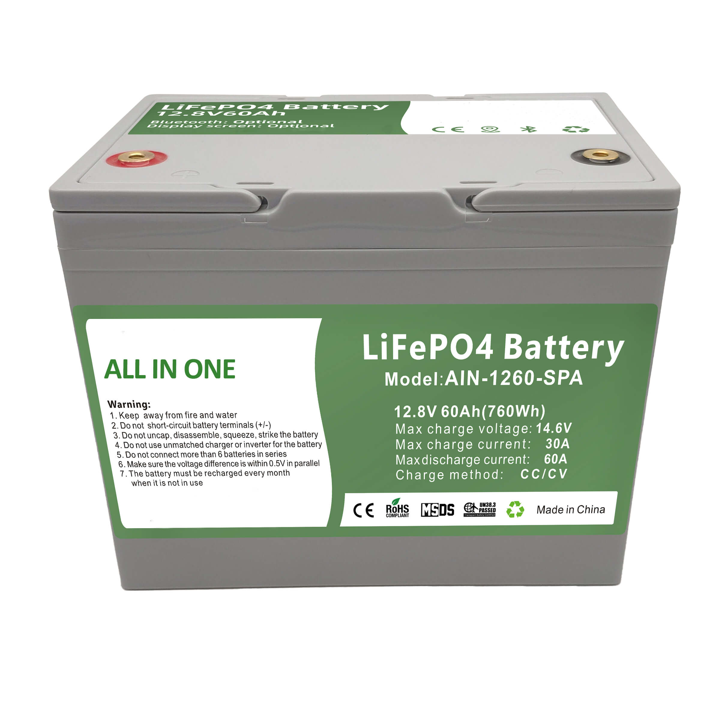 afregning Megalopolis kedelig Fabrikssalg 12.8V60Ah plastikbatteri til hjemmet 2000 cyklusser lifepo4 batteri  12v til hjemmets energi - Ainbattery.com