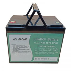 Genopladeligt 896Wh lifepo4 batteri 12V 70Ah til elektrisk vechile