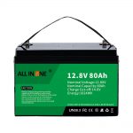 Mest populære blysyre udskiftning Solar RV Marine LiFePO4 12V 80Ah litiumbatteri