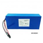 Elektrisk cykel 24 volt lithiumbatteri 24V 40Ah NMC Li Ion batteripakke Genopladeligt batteri ion lithium