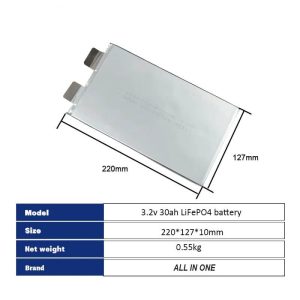 LiPO-battericeller af A-kvalitet 3,2V 30Ah