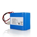 6.4V 12Ah LiFePO4 genopladeligt lithium 26650 32650 batteripakke med stik til sollys