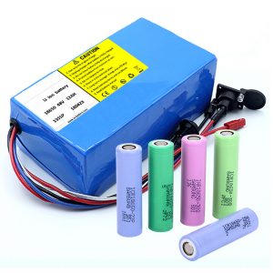Litiumbatteri 18650 48V 12AH 48V 500W elektrisk cykelbatteri med BMS